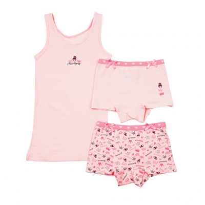 Funderwear ondergoed setje prinses roze